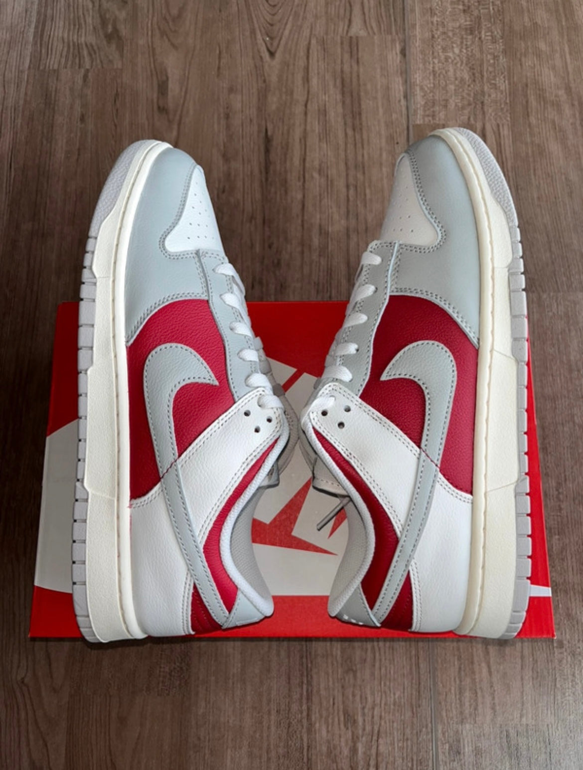 🔥 Nike Dunk Low Premium Iron Ore & Red - RRP £120 - Size Uk 11