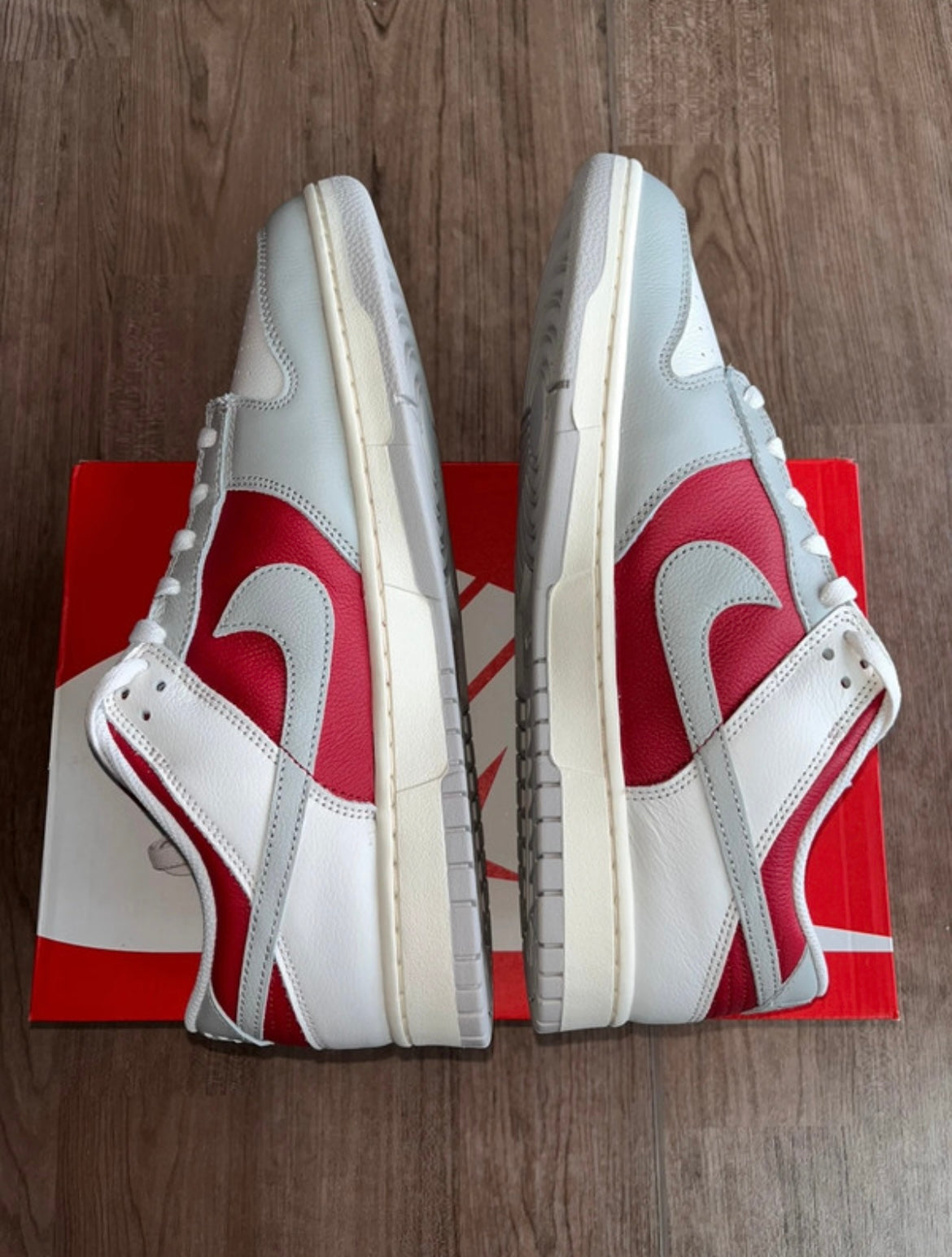 🔥 Nike Dunk Low Premium Iron Ore & Red - RRP £120 - Size Uk 11