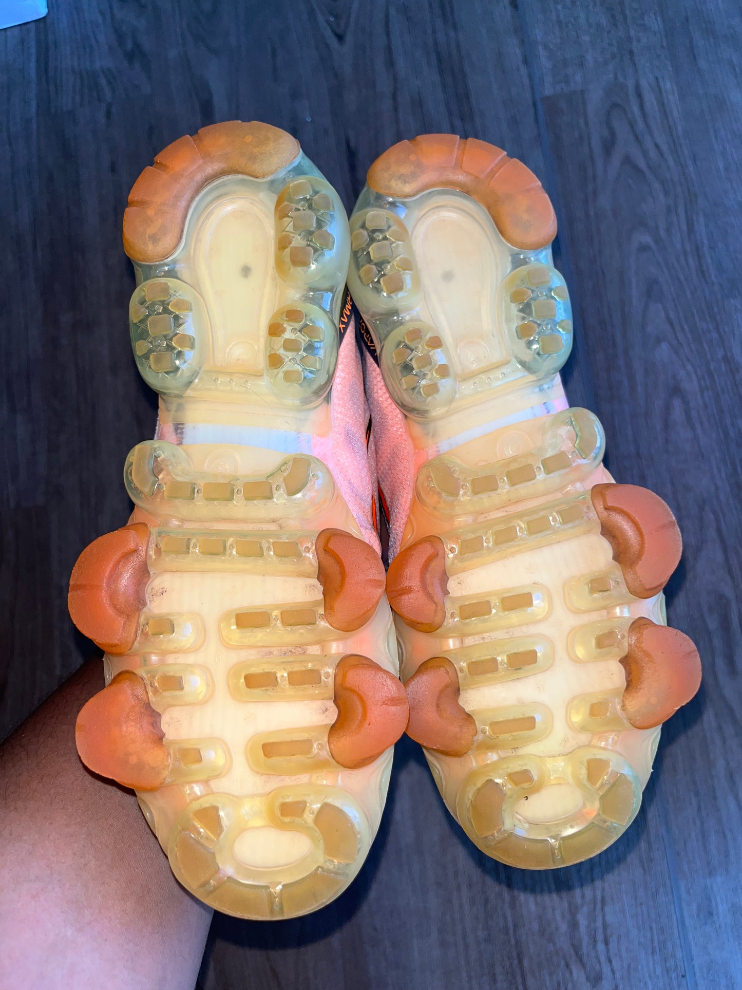 🔥 Nike Air Vapormax Plus Orange & Black - RRP £220 - Size Uk 4