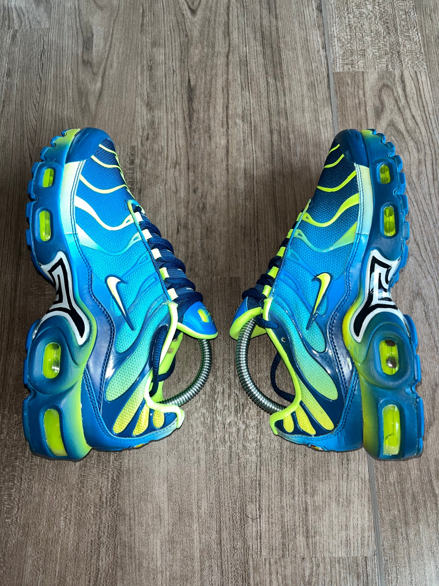 🔥 Nike Air Tn Plus Blue & Yellow Crimson - RRP £210 - Size Uk 5