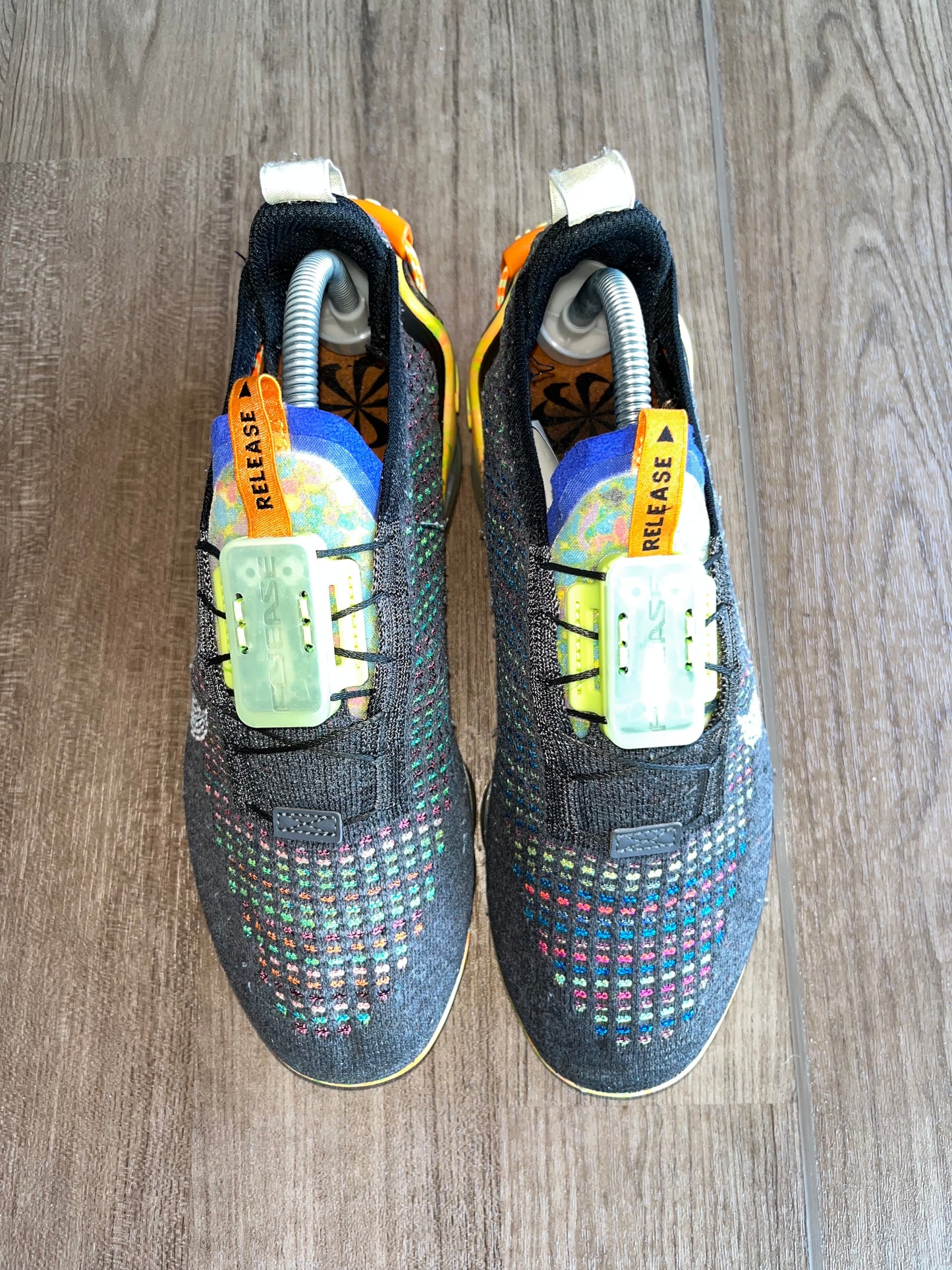 🔥 Nike Air Vapormax Flyknit Slip-On Black & Grey Multi - RRP £210 - Size Uk 5.5