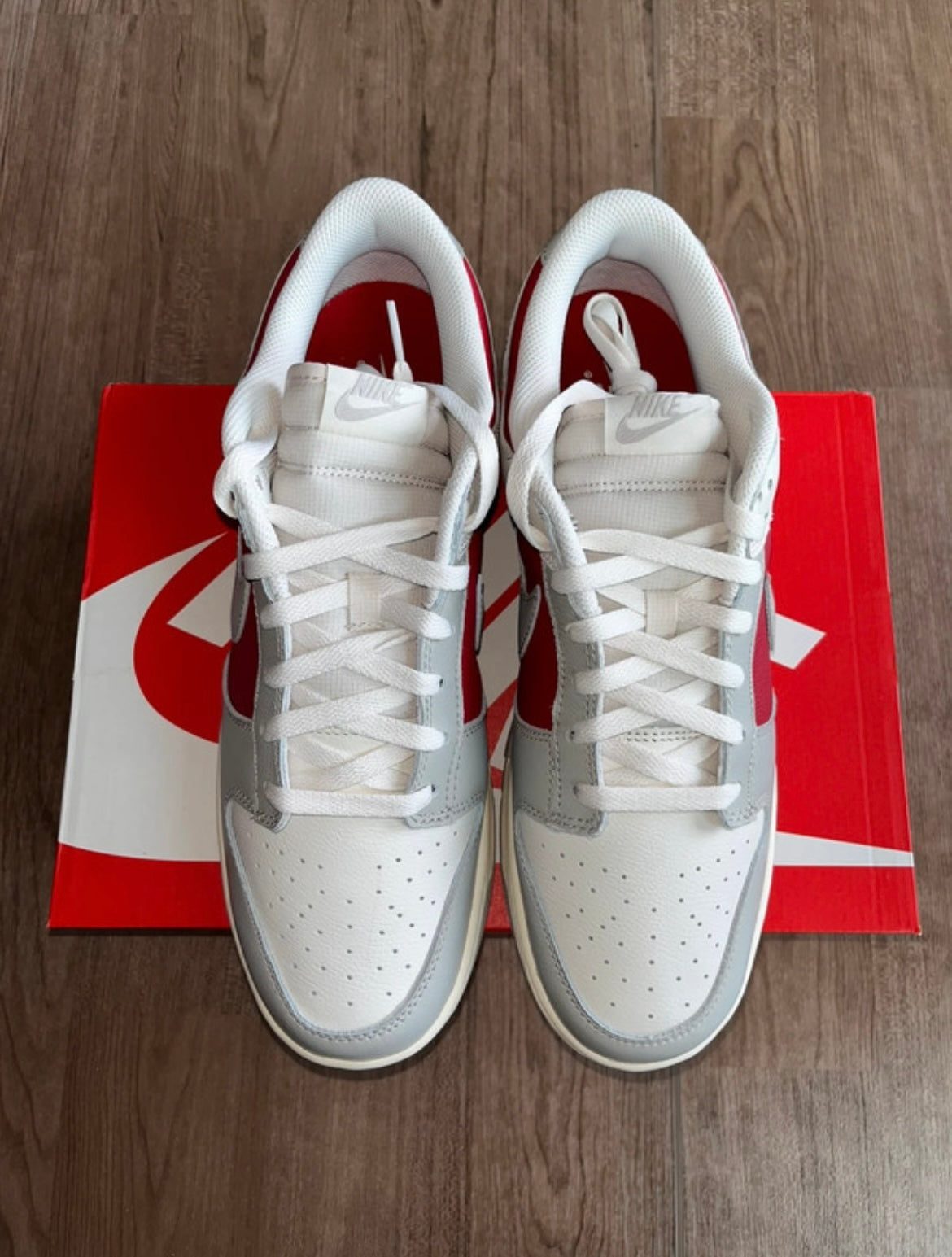 🔥 Nike Dunk Low Premium Iron Ore & Red - RRP £120 - Size Uk 11