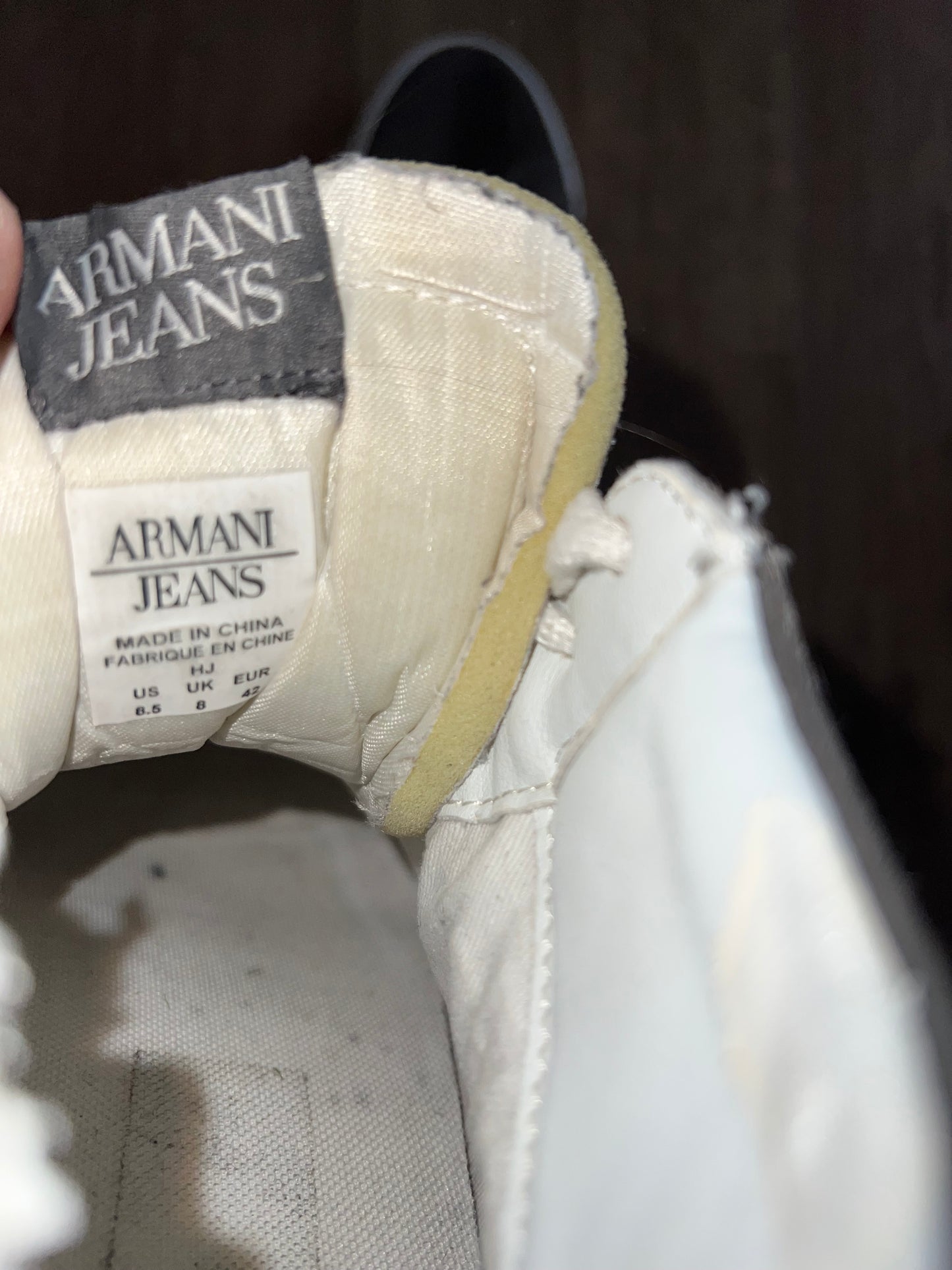 🔥 Armani Jeans Trainers - RRP £240 - Size Uk 8
