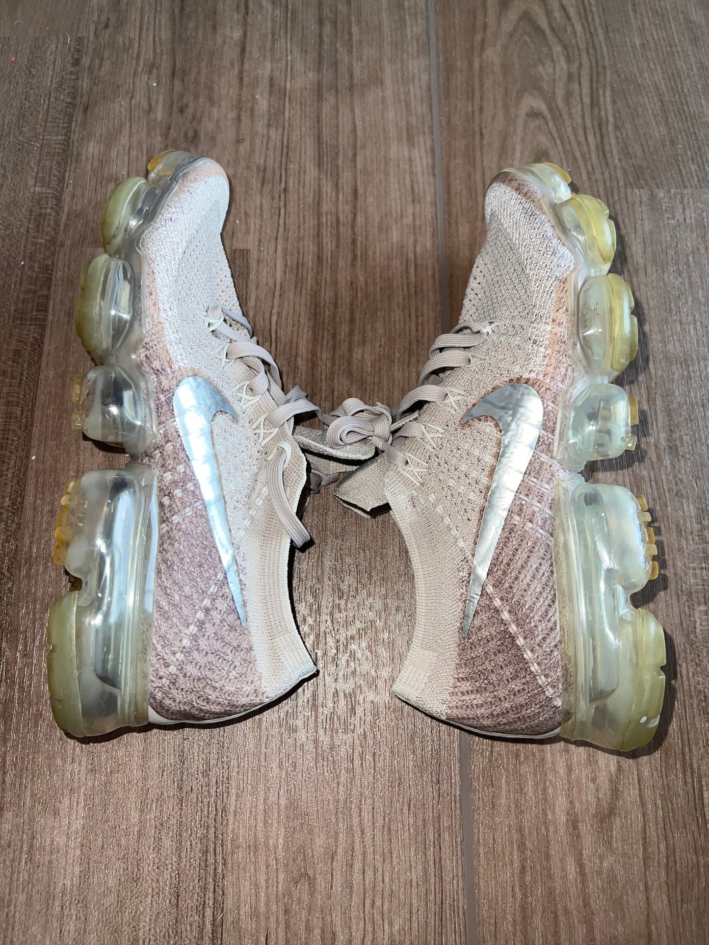 🔥 Nike Air Vapormax Flyknit Rose & Silver - RRP £190 - Size Uk 4.5
