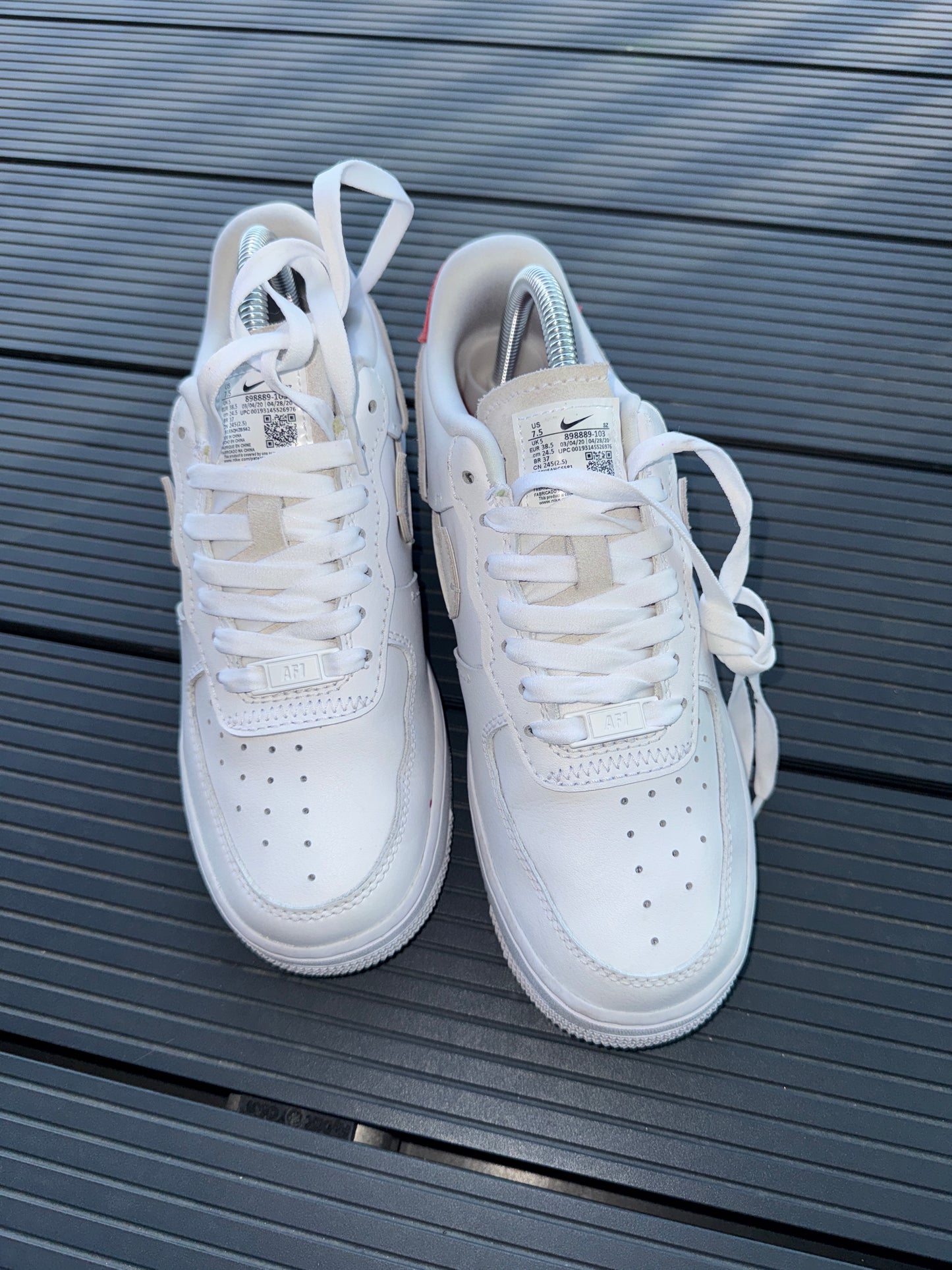 🔥 Nike Airforce 1 AF1 Low Inside Out White Blue Red - RRP £120 - Size Uk 5