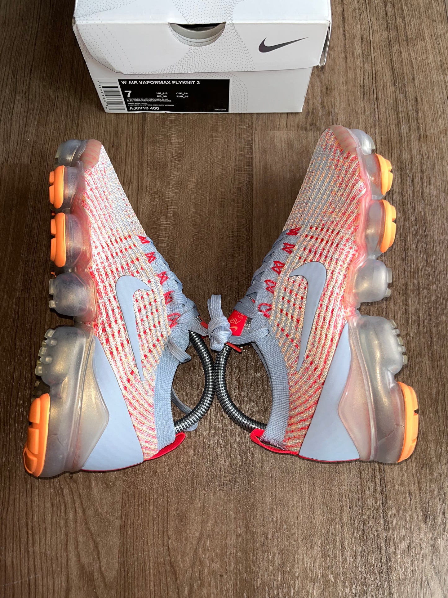 🔥 Nike Air Vapormax Flyknit 3 Exotic Sunrise - RRP £205 - Size Uk 4.5