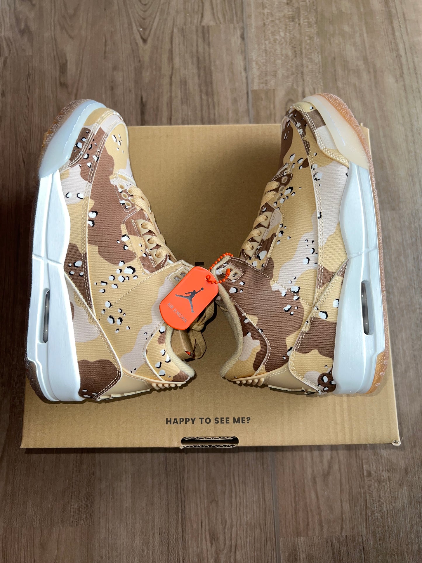 🔥 Nike Air Jordan 3 Retro Camo Driftwood - RRP £190 - Size Uk 4