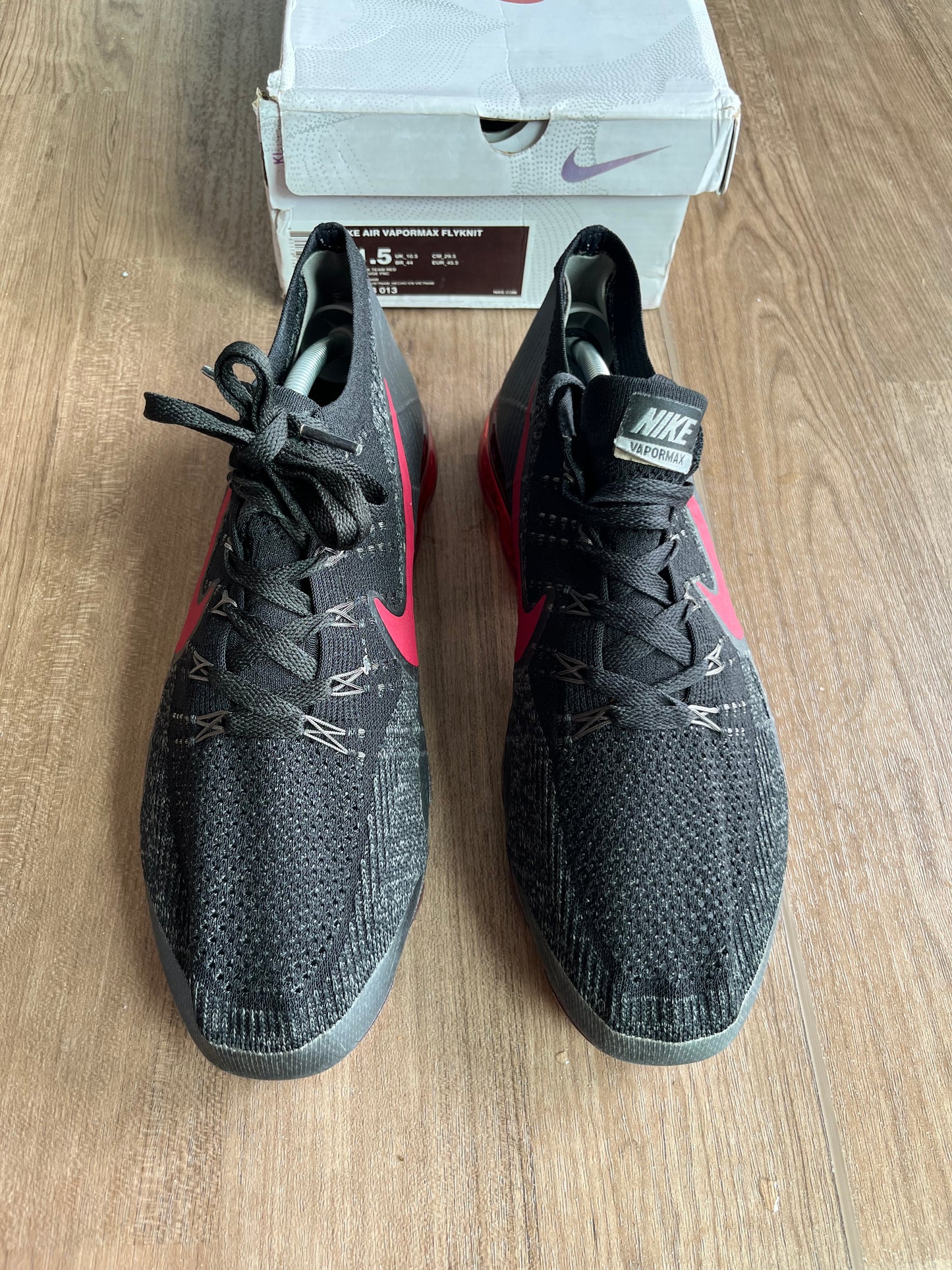 🔥 Nike Air Vapormax Flyknit 3 Red & Black - RRP £205 - Size Uk 10.5