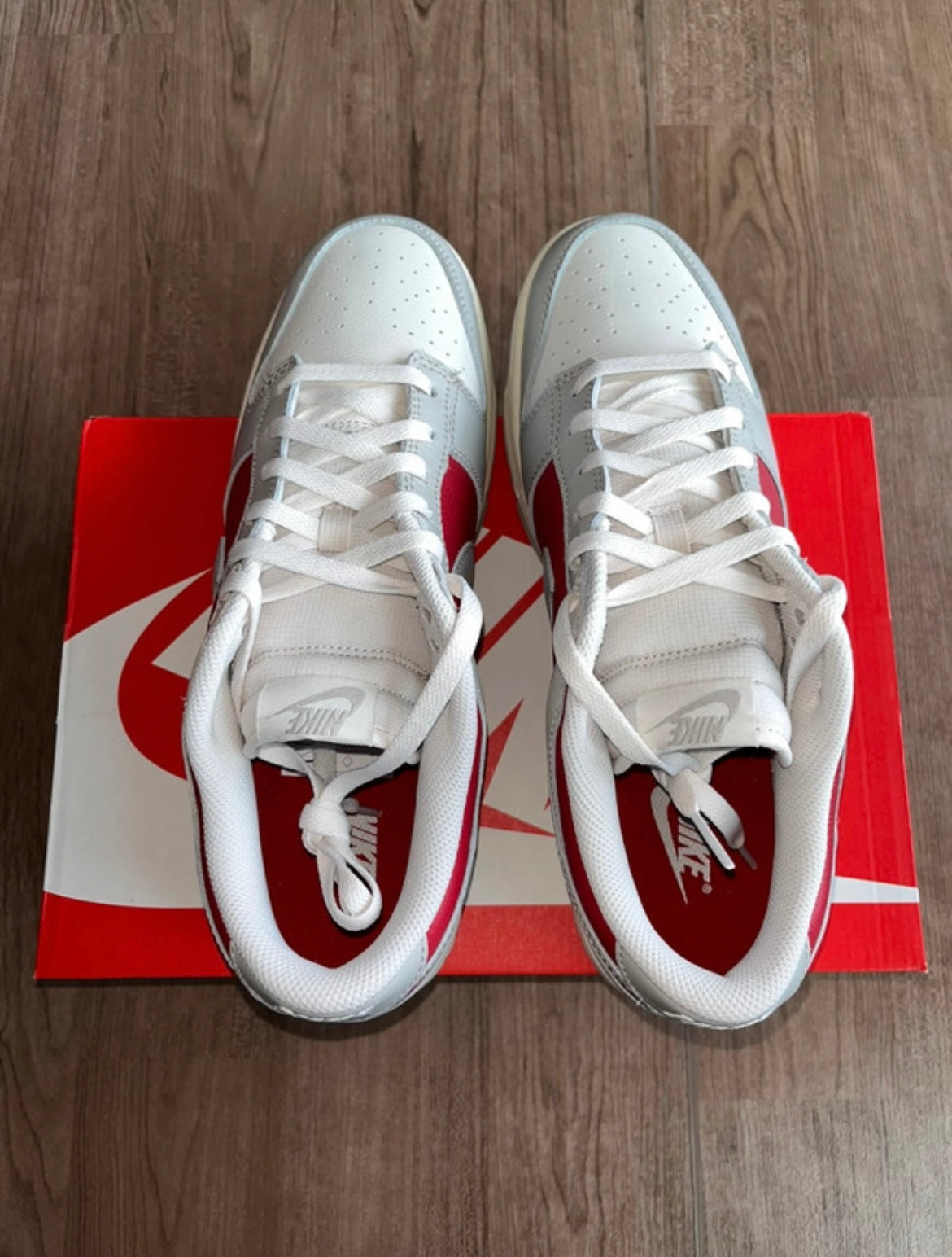🔥 Nike Dunk Low Premium Iron Ore & Red - RRP £120 - Size Uk 11