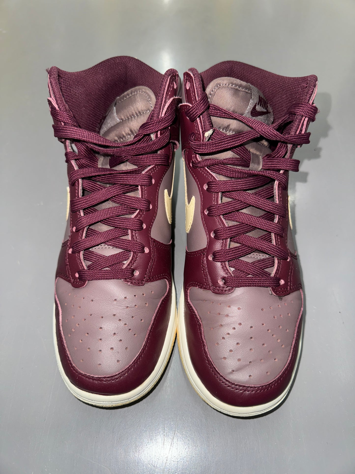 Nike Dunk High Burgundy - RRP £ 145 - Size Uk 4