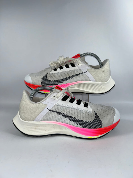 🔥 Nike Air Zoom Pegasus 38 Flyease Pink & White Trainers Shoes Sneaker - RRP £145 - Size Uk 7.5