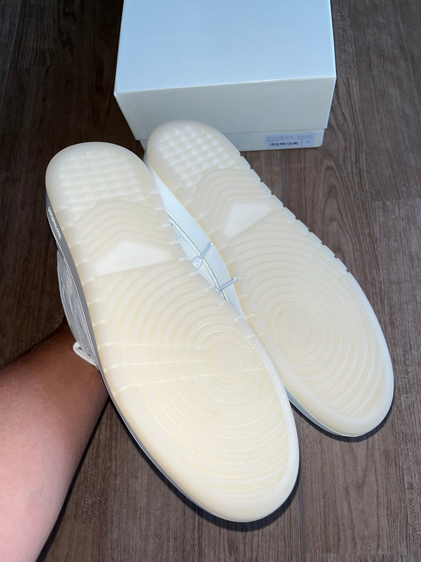 🔥 Represent Reptor Low Flat White - RRP £195 - Size Uk 8
