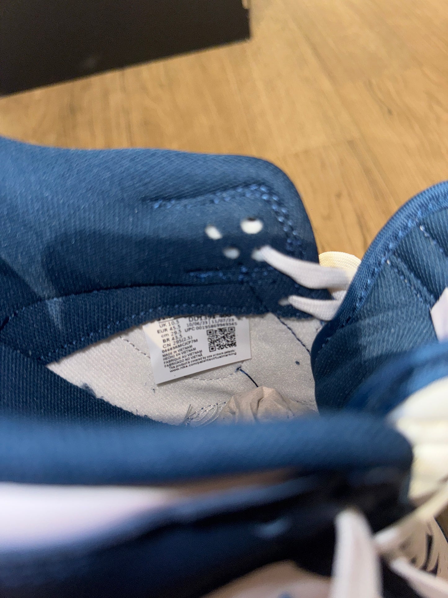 🔥 Nike Dunk Low Retro Blue & White - RRP £120 - Size Uk 10.5