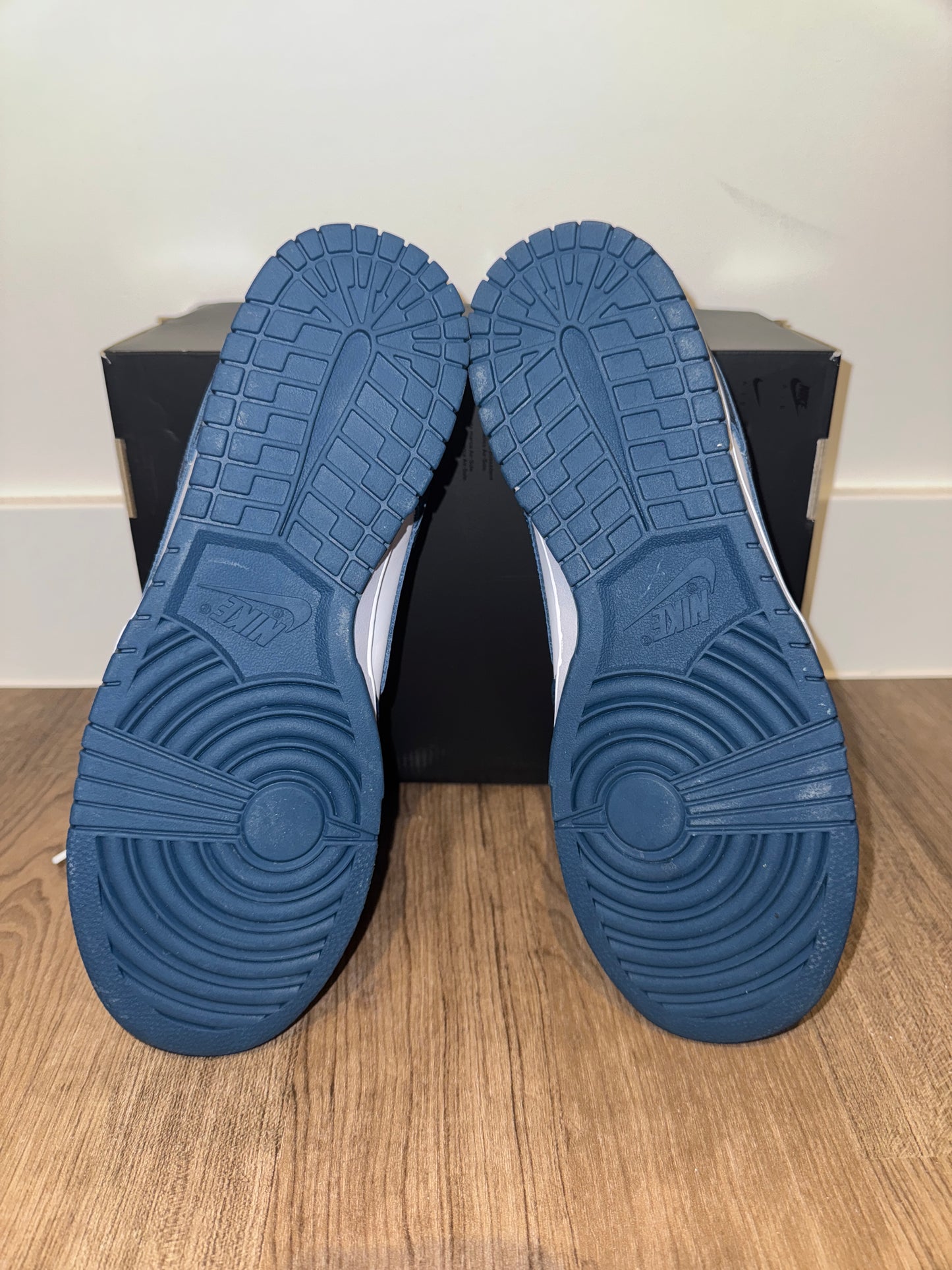 🔥 Nike Dunk Low Retro Blue & White - RRP £120 - Size Uk 10.5