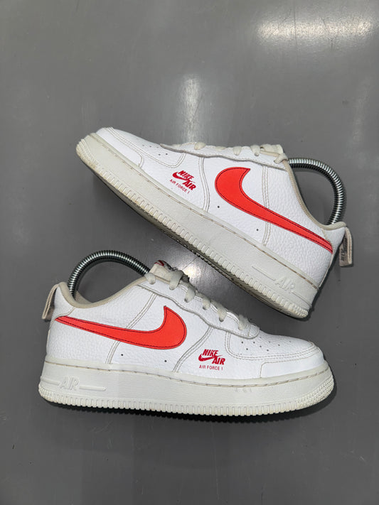 🔥 Nike Air Force 1 One Red & White - RRP £120 - Size 4