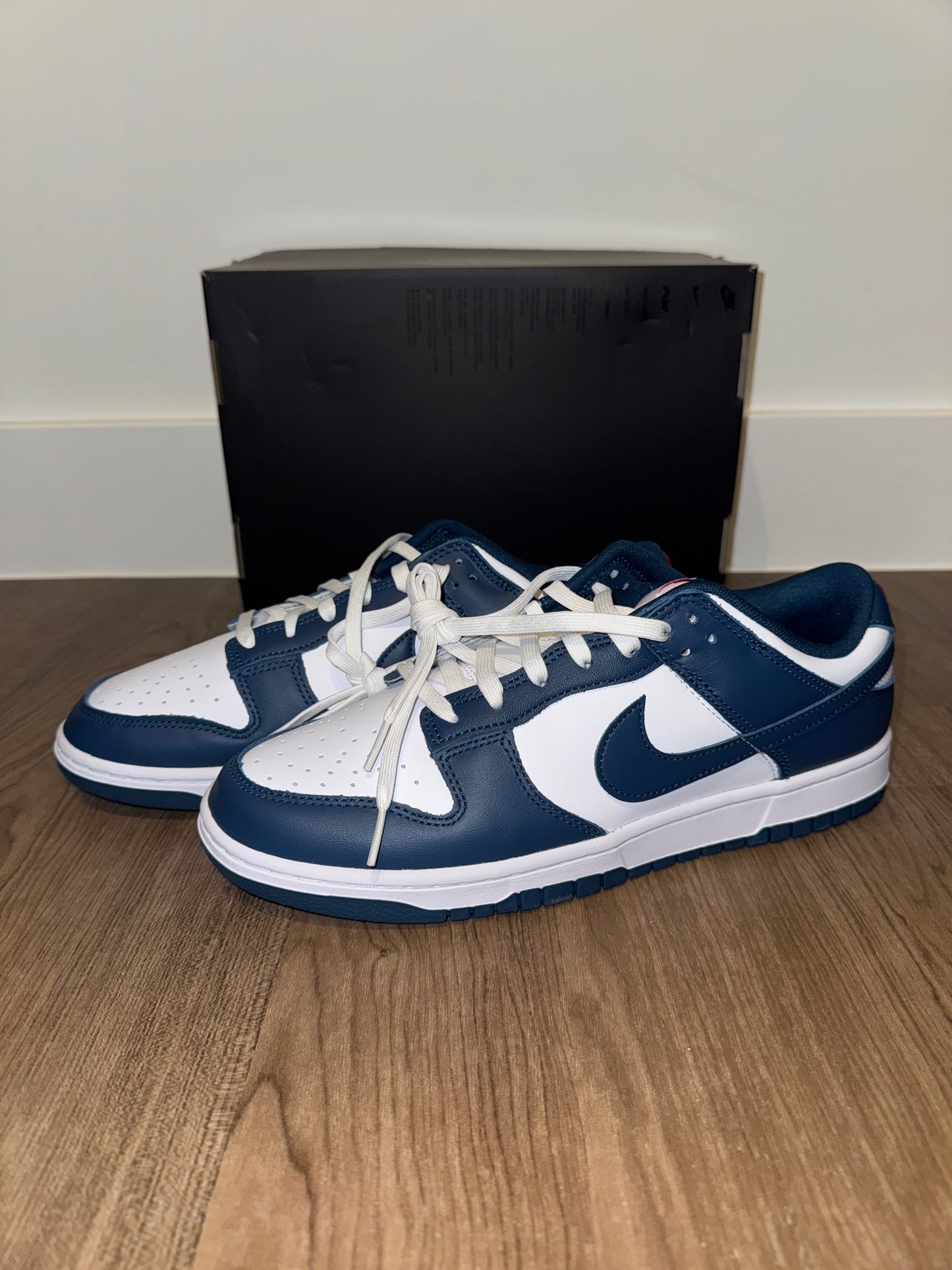 🔥 Nike Dunk Low Retro Blue & White - RRP £120 - Size Uk 10.5