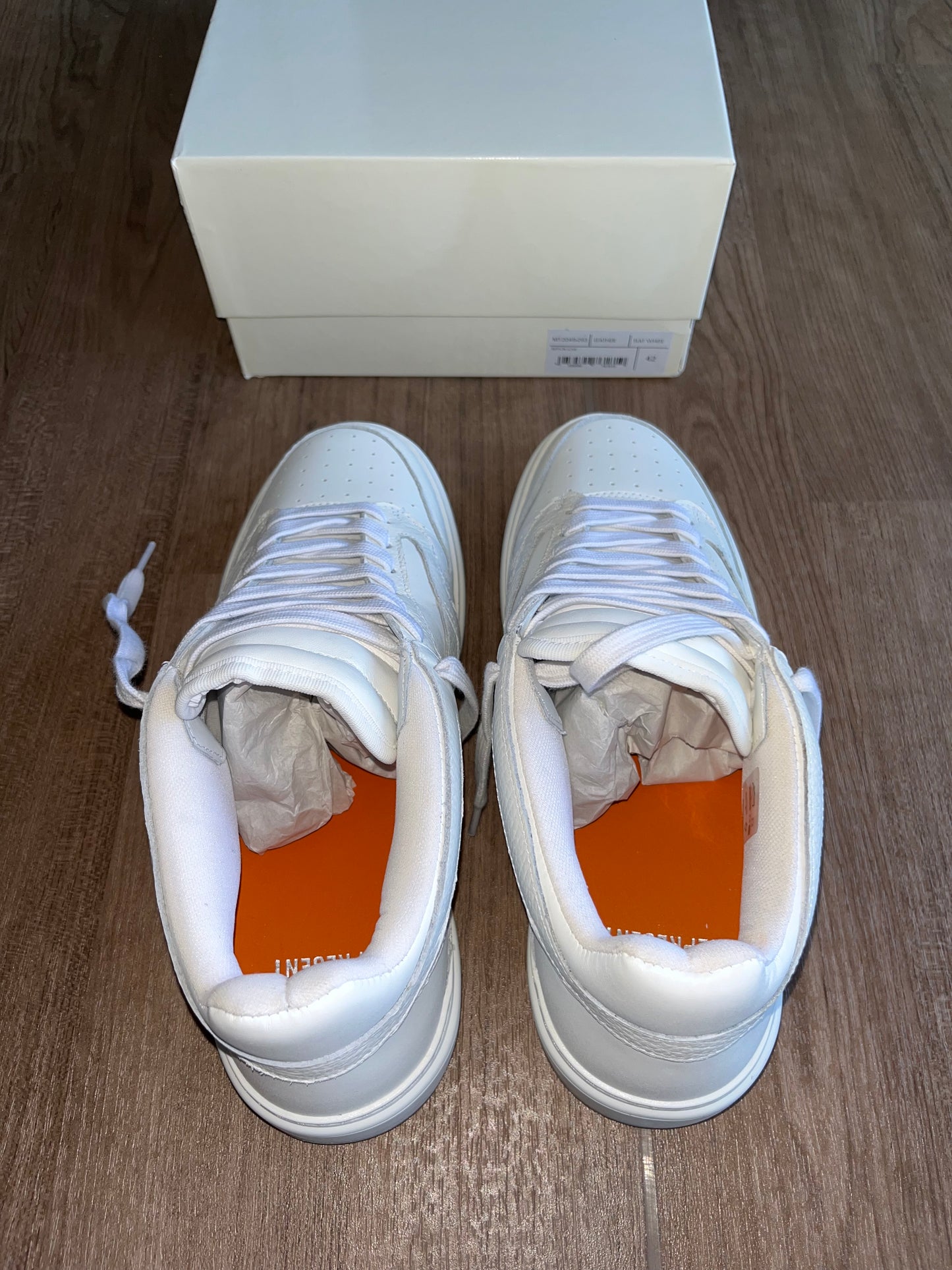 🔥 Represent Reptor Low Flat White - RRP £195 - Size Uk 8