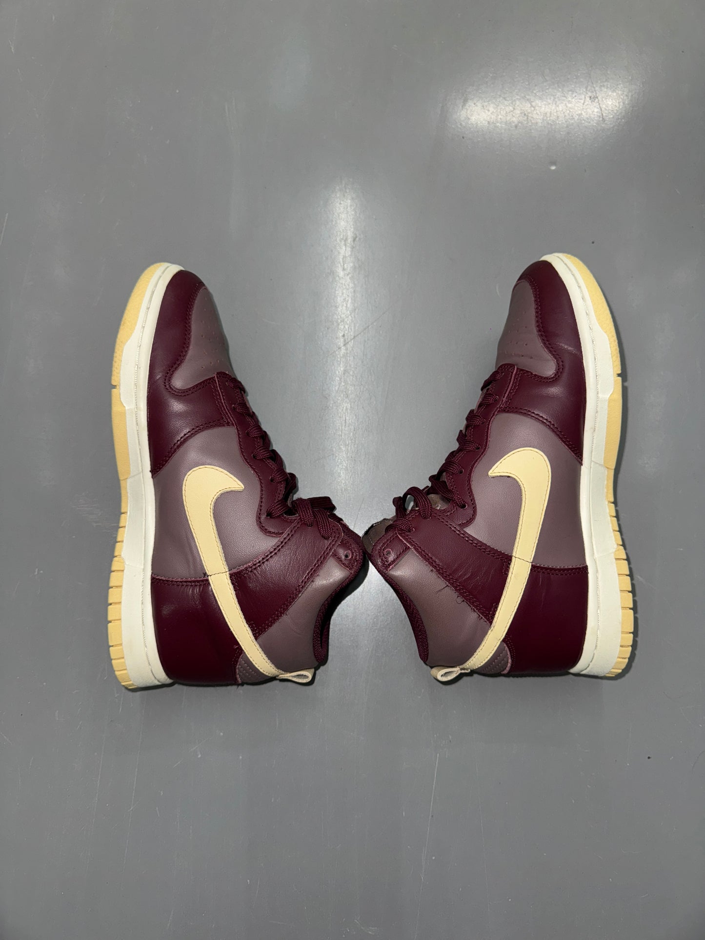Nike Dunk High Burgundy - RRP £ 145 - Size Uk 4